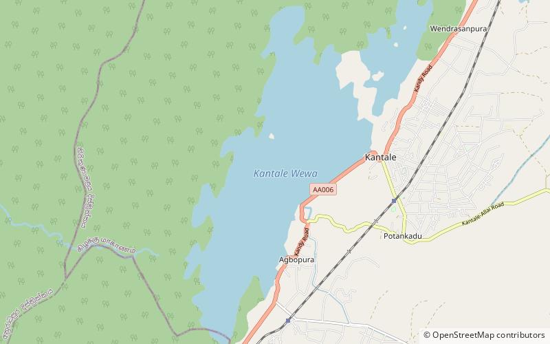 Kantale Dam location map