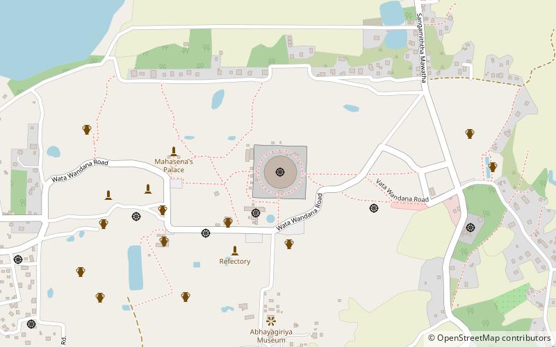 Abhayagiri-Tempel location map