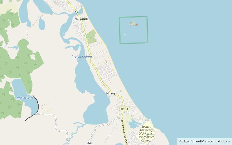 nilaveli beach trincomalee location map