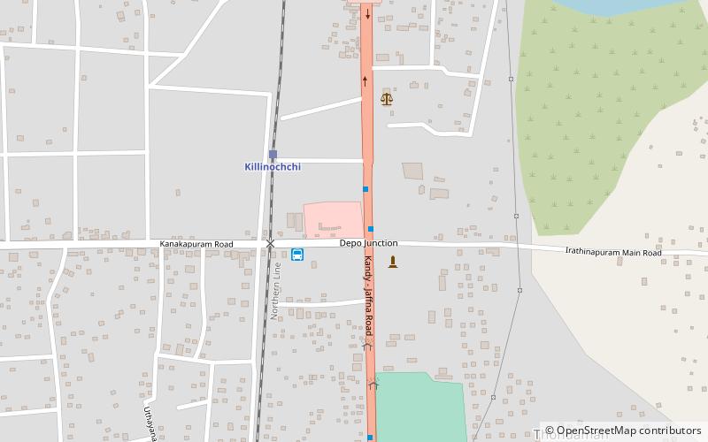 Kilinochchi location map