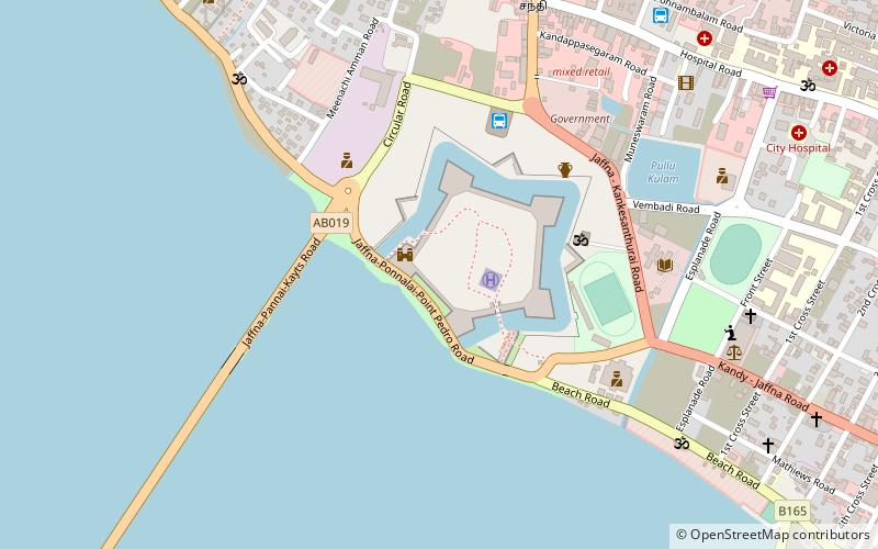 Fort de Jaffna location map