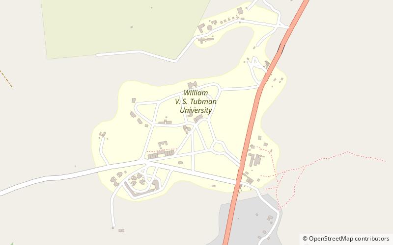 Tubman University location map