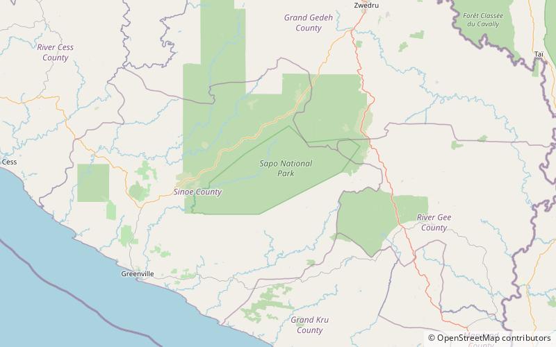 Sapo National Park location map
