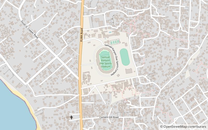 Samuel Kanyon Doe Sports Complex location map