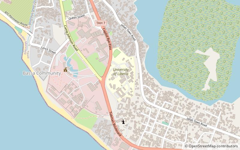 Université du Liberia location map