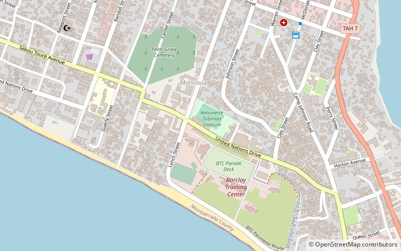 estadio antoinette tubman monrovia location map