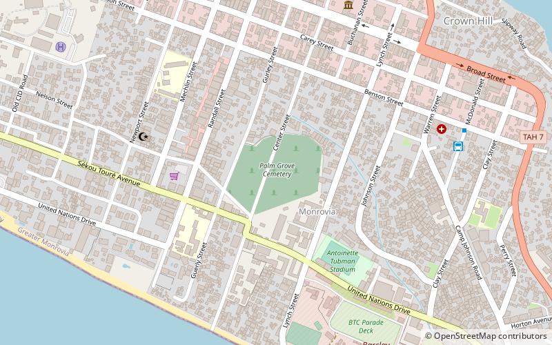 Palme Grove Cemetery location map