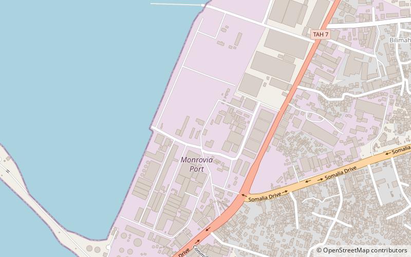 Freeport of Monrovia location map