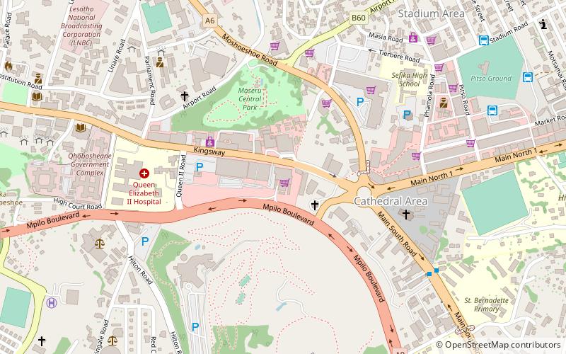 nrh mall maseru location map
