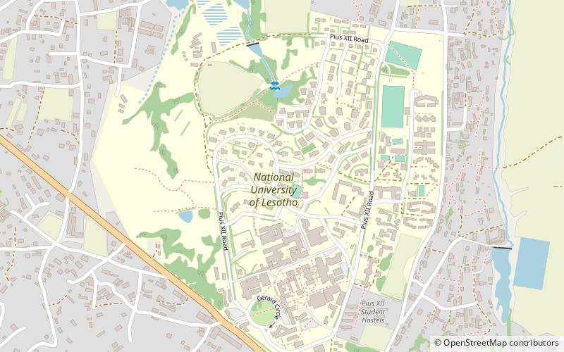 National University of Lesotho location map