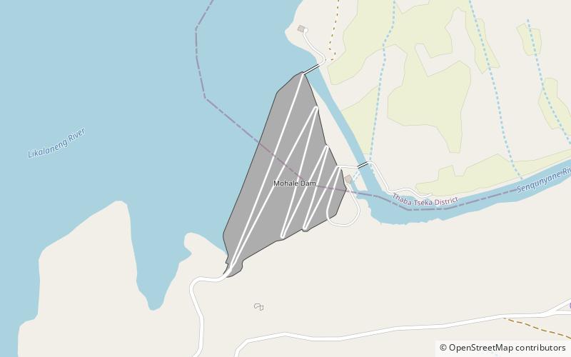 Mohale Dam location map