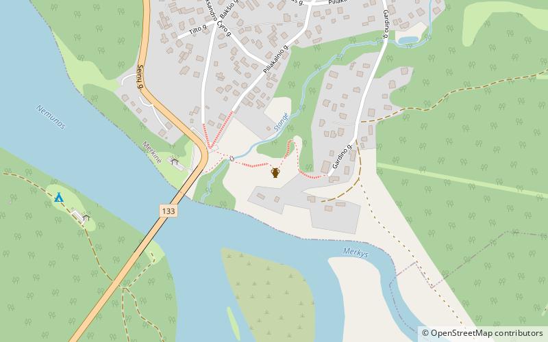 Brücke Merkinė location map