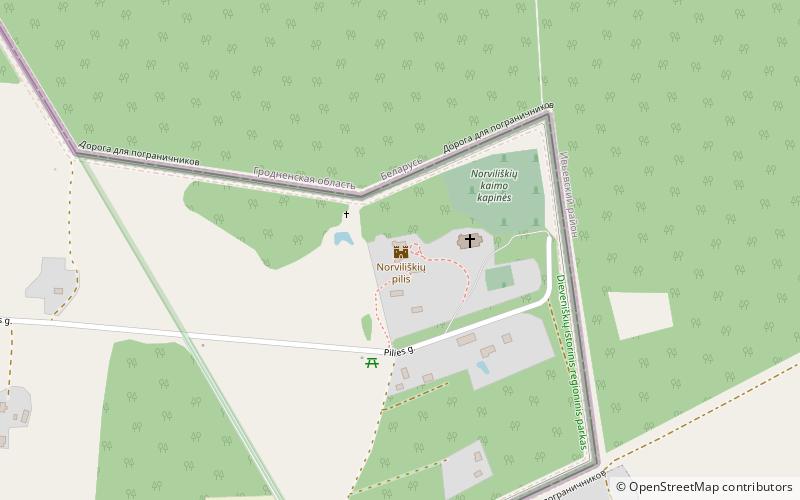 Norviliškės Castle location map