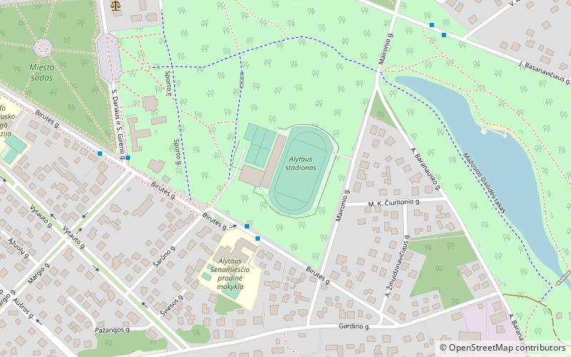 Alytus Stadium location map