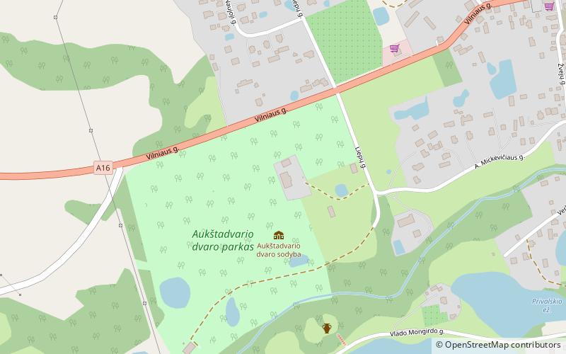 Aukštadvaris Manor location map