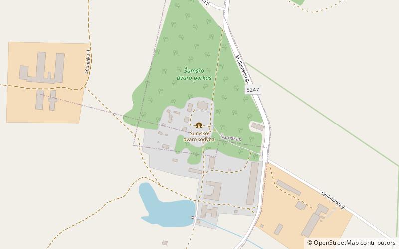 Šumskas Manor location map