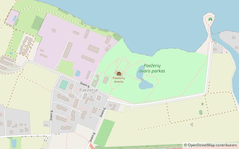 Paežeriai Manor location map