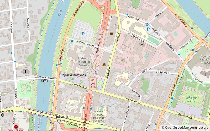 Litauische Martynas-Mažvydas-Nationalbibliothek location map