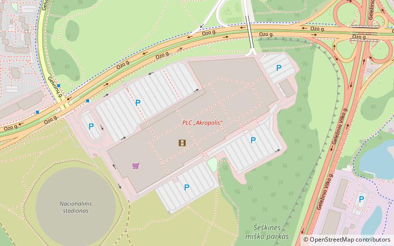 Akropolis location map