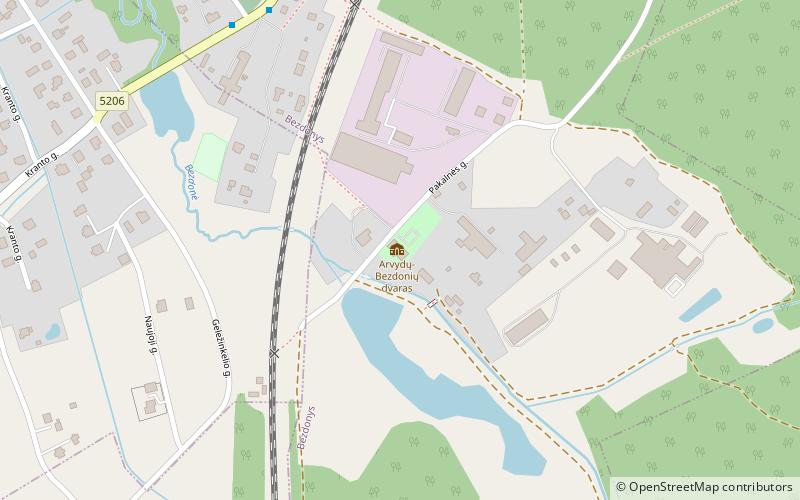Arvydai-Bezdonys Manor location map