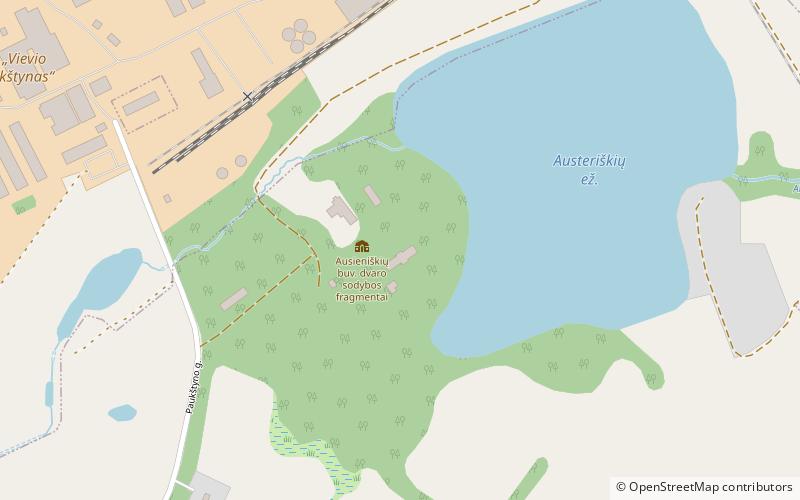 ausieniskes manor location map