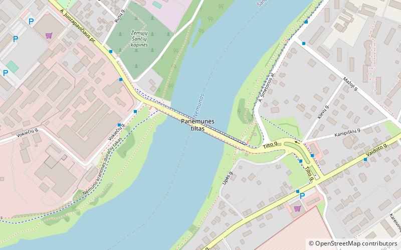 Brücke Panemunė location map