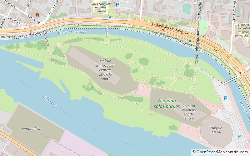the nemunas island park kaunas location map