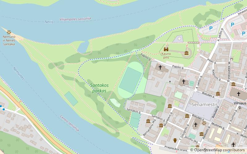 Santakos parkas location map