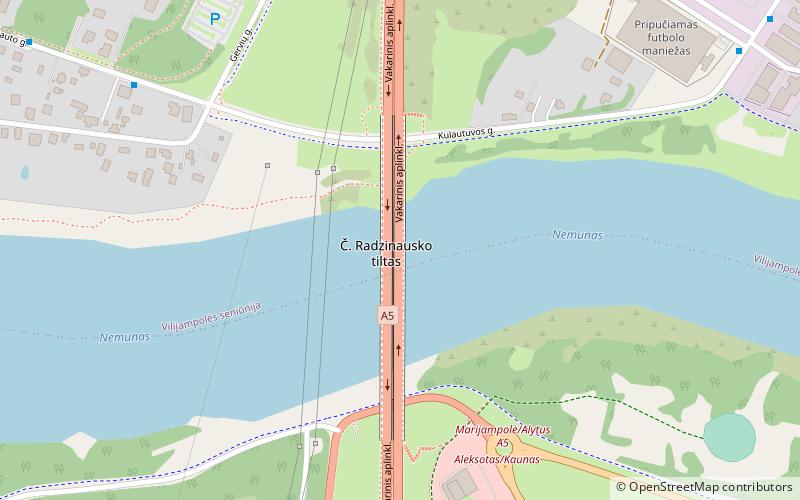 Lampėdžiai Bridge location map
