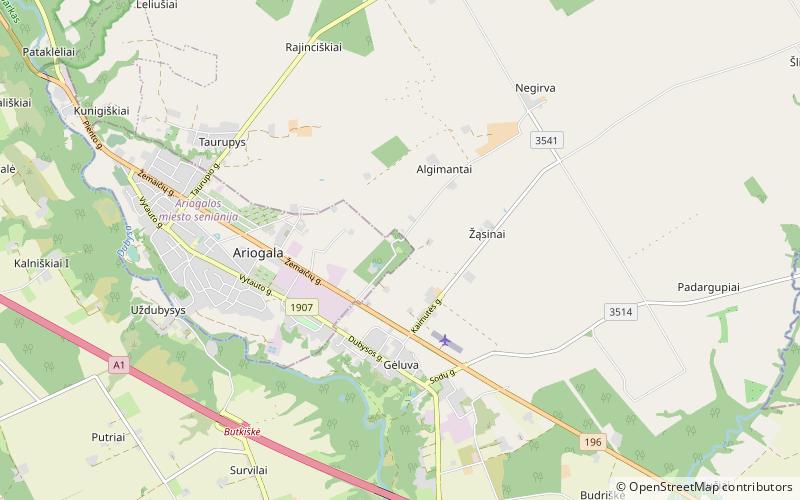 Ariogala Manor location map
