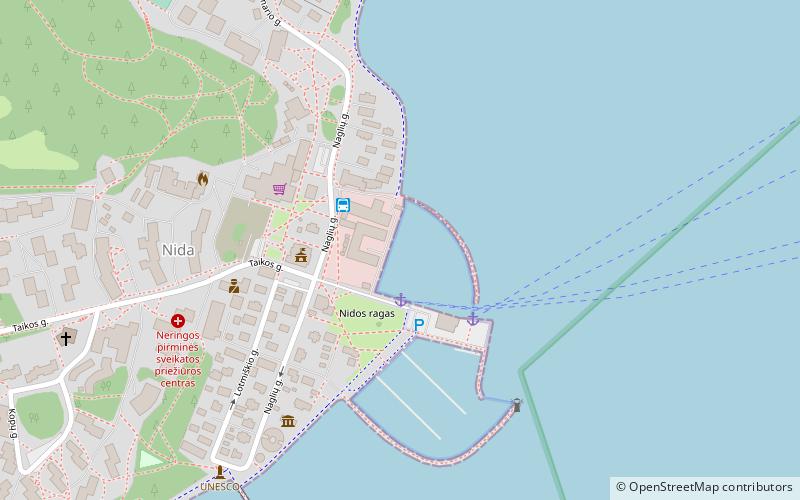 Nidos uostas location map
