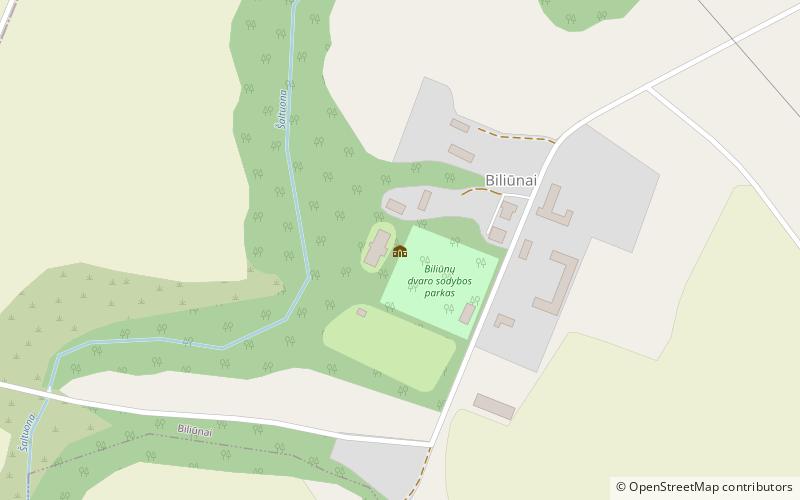 Biliūnai Manor location map