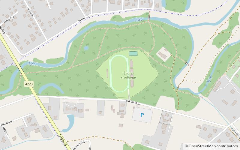 Šilutė Stadium location map