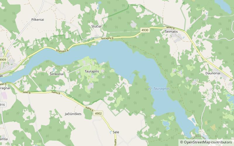Tauragnas location map