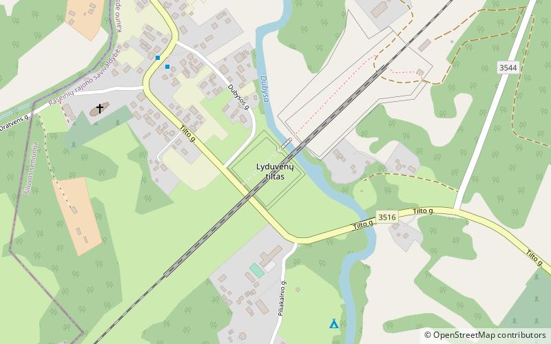 Lyduvėnai Bridge location map