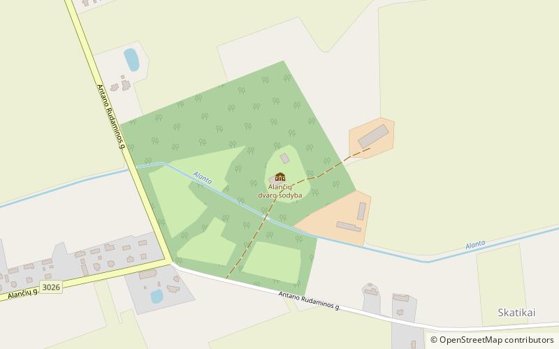 Alantės Manor location map