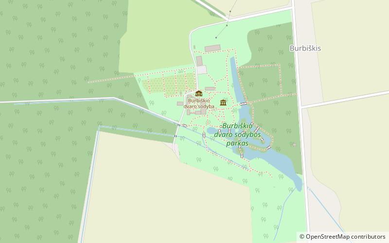 Burbiškis Manor location map