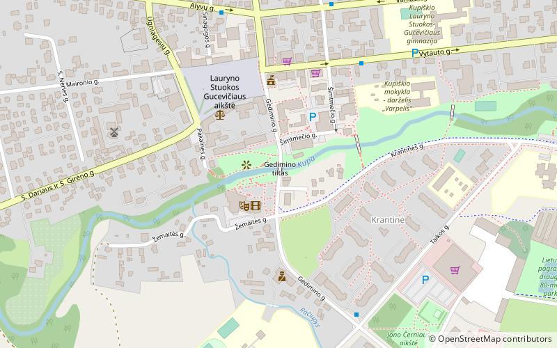 Gediminas Bridge location map