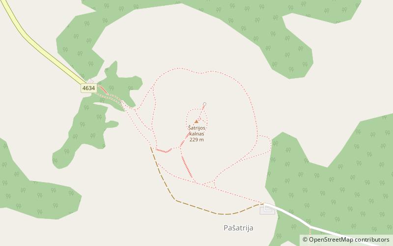 Mount Šatrija location map