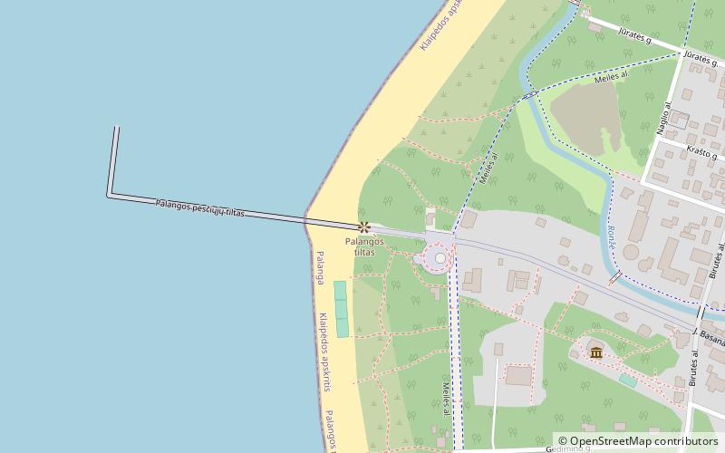 Palangos pėsčiųjų tiltas location map