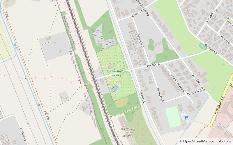 Šiauliai University Botanical Garden location map