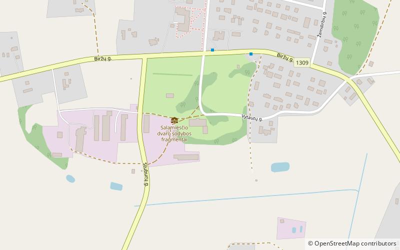 Salamiestis Manor location map