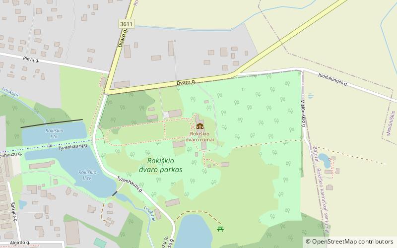 Rokiškis Manor location map