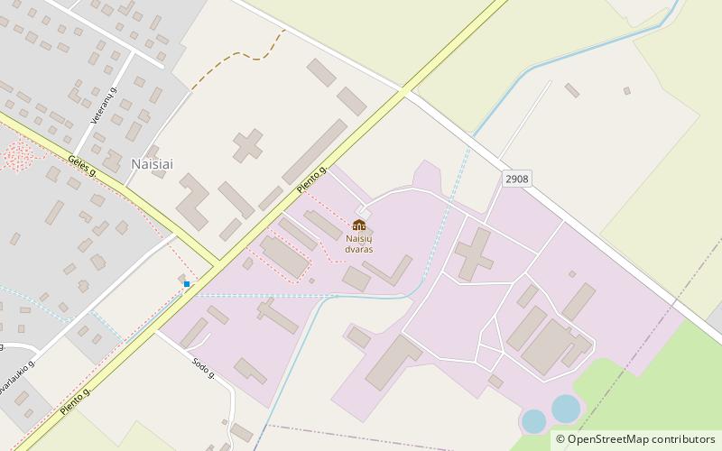 Naisiai Manor location map
