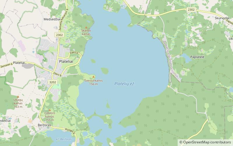 Plateliai Lake location map