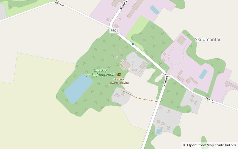 Onuškis Manor location map