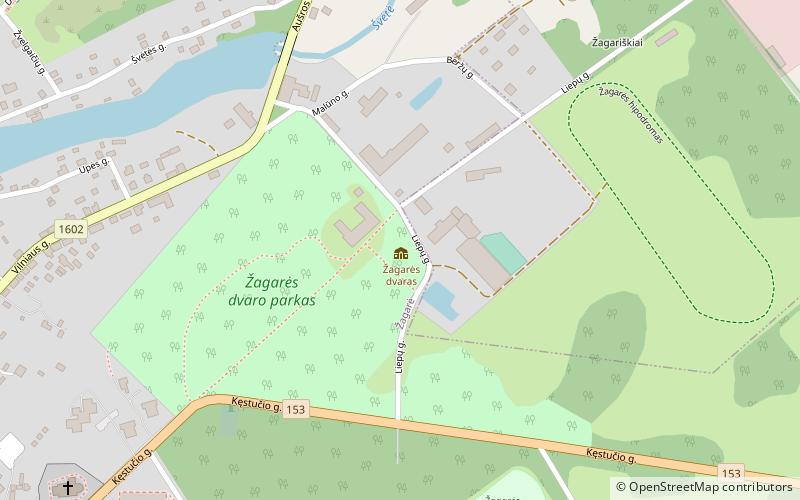 Žagarė Manor location map