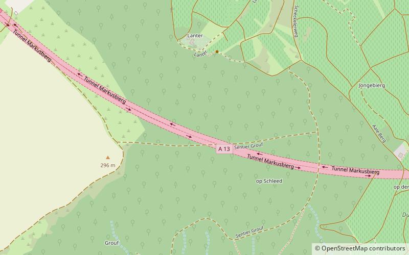 Tunnel Markusberg location map