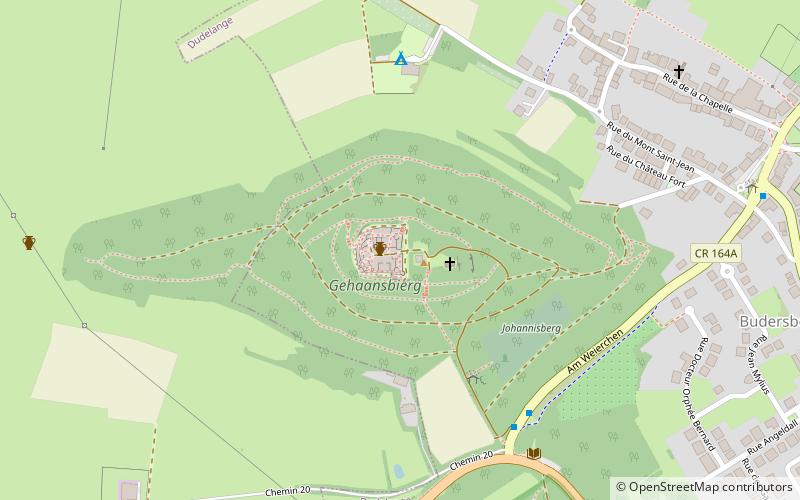 Dudelange Castle location map