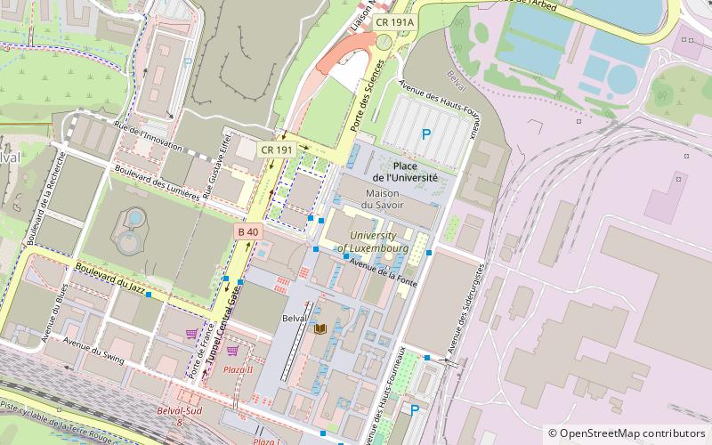 Université du Luxembourg location map